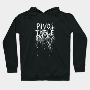 Death Metal Pivot Table Hoodie